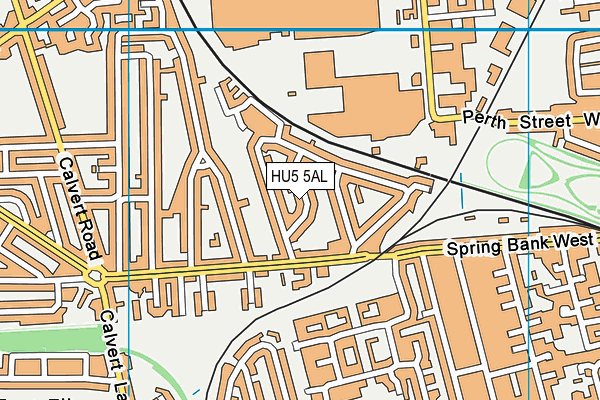 HU5 5AL map - OS VectorMap District (Ordnance Survey)