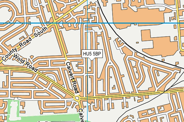 HU5 5BP map - OS VectorMap District (Ordnance Survey)