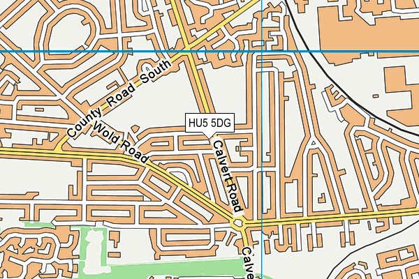 HU5 5DG map - OS VectorMap District (Ordnance Survey)