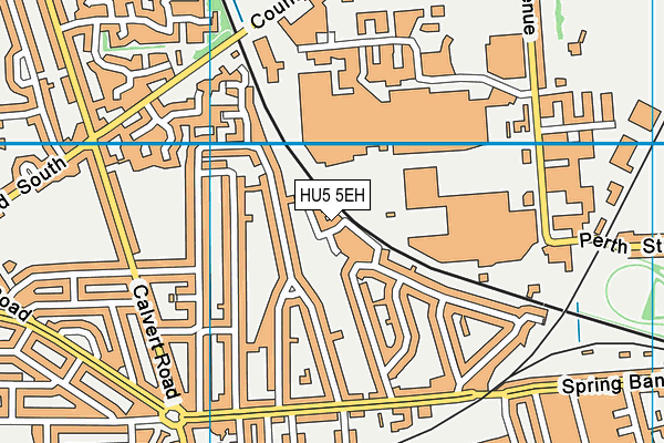 HU5 5EH map - OS VectorMap District (Ordnance Survey)