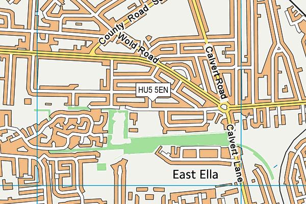 HU5 5EN map - OS VectorMap District (Ordnance Survey)