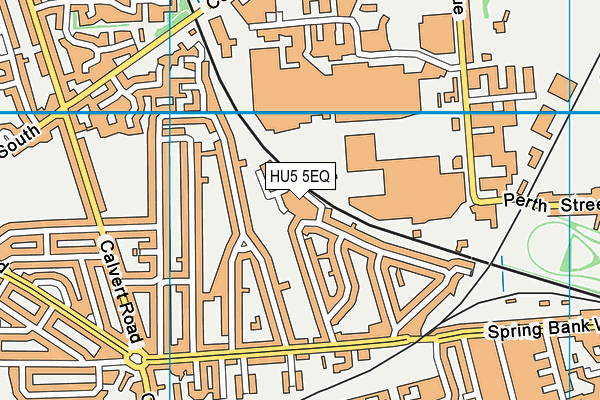 HU5 5EQ map - OS VectorMap District (Ordnance Survey)