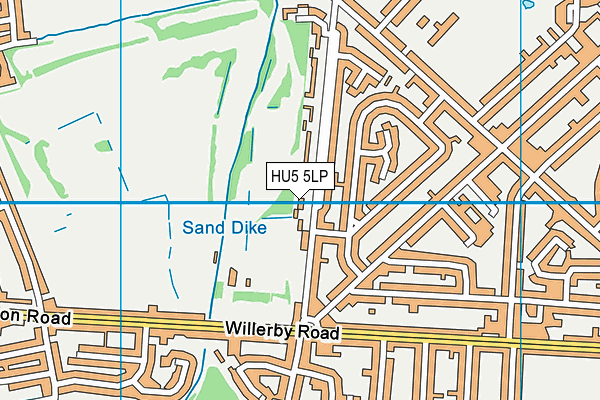 HU5 5LP map - OS VectorMap District (Ordnance Survey)