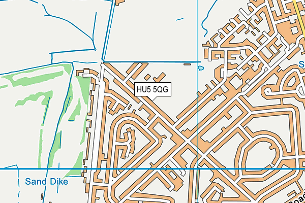 Wold Academy map (HU5 5QG) - OS VectorMap District (Ordnance Survey)