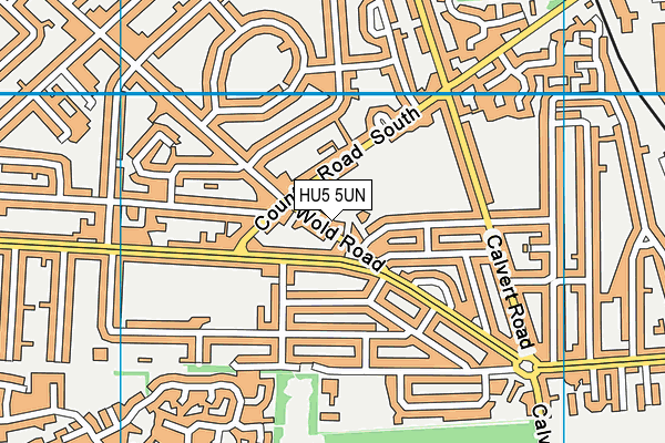 HU5 5UN map - OS VectorMap District (Ordnance Survey)