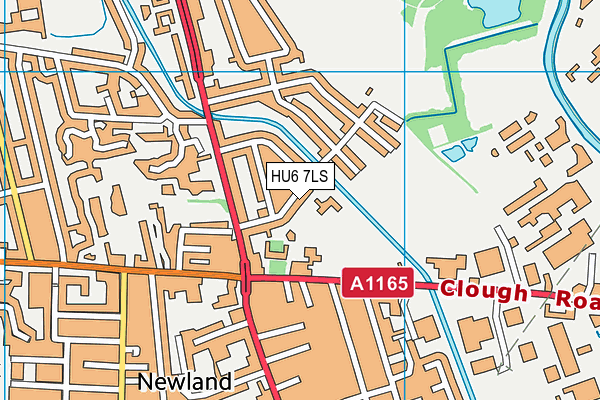 Newlands St John's Ce Academy map (HU6 7LS) - OS VectorMap District (Ordnance Survey)