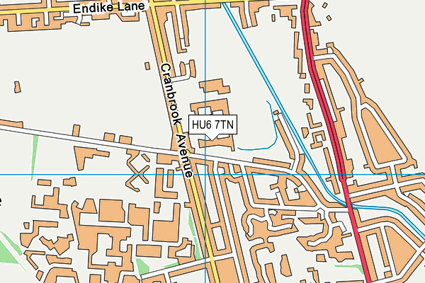 The Academy At St Mary's College map (HU6 7TN) - OS VectorMap District (Ordnance Survey)