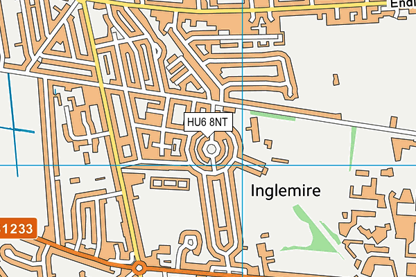 HU6 8NT map - OS VectorMap District (Ordnance Survey)