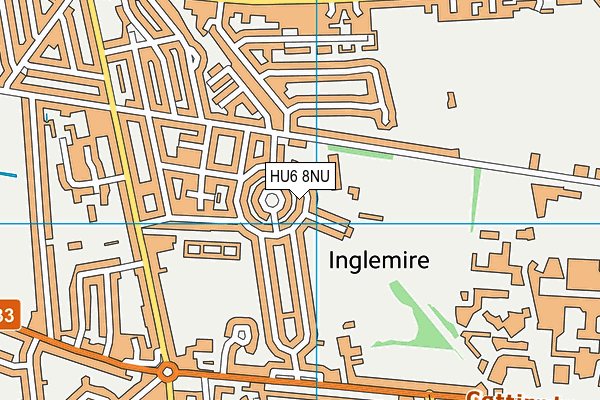 HU6 8NU map - OS VectorMap District (Ordnance Survey)