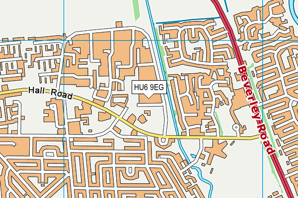 Thorpepark Academy map (HU6 9EG) - OS VectorMap District (Ordnance Survey)