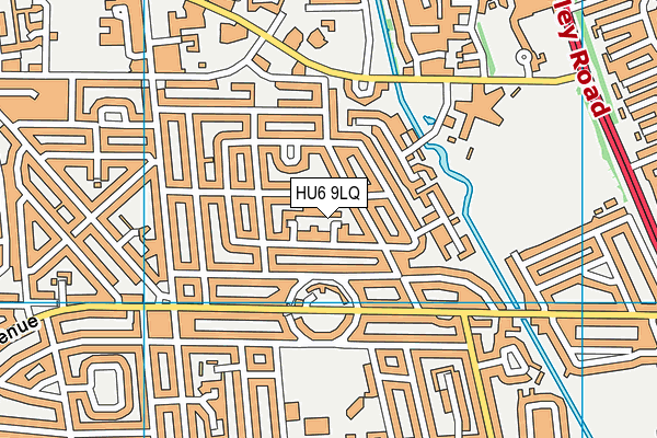 HU6 9LQ map - OS VectorMap District (Ordnance Survey)