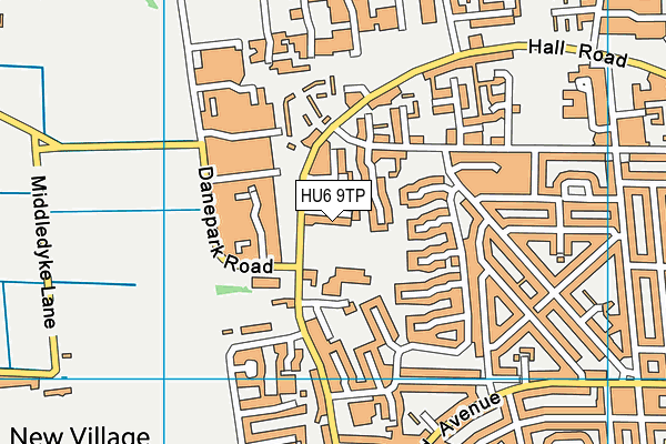 HU6 9TP map - OS VectorMap District (Ordnance Survey)