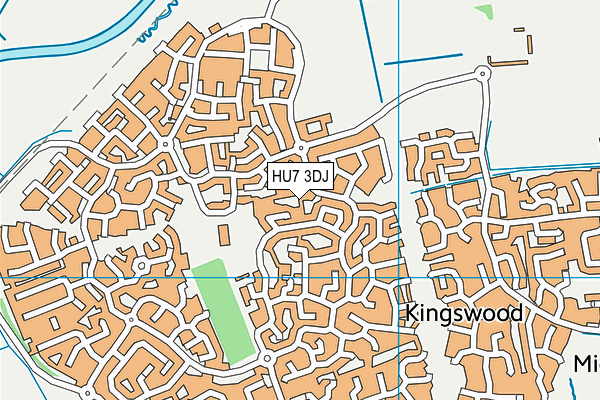 HU7 3DJ map - OS VectorMap District (Ordnance Survey)