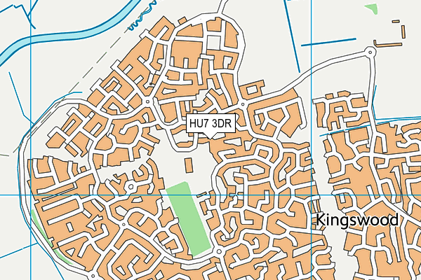HU7 3DR map - OS VectorMap District (Ordnance Survey)
