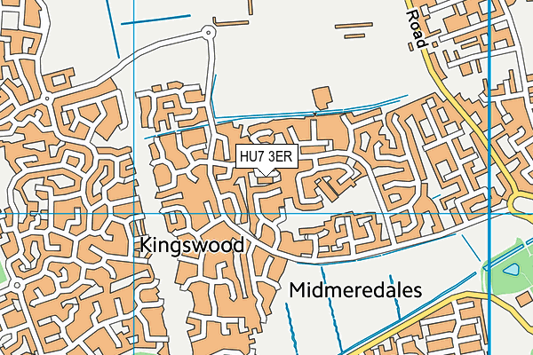 HU7 3ER map - OS VectorMap District (Ordnance Survey)