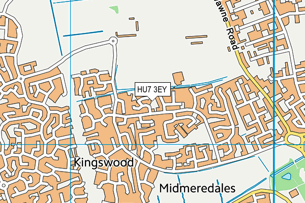HU7 3EY map - OS VectorMap District (Ordnance Survey)