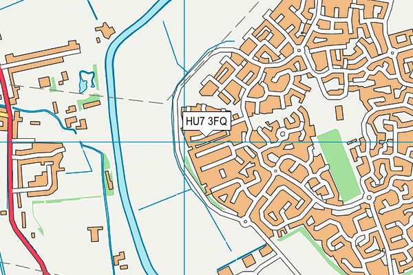 HU7 3FQ map - OS VectorMap District (Ordnance Survey)