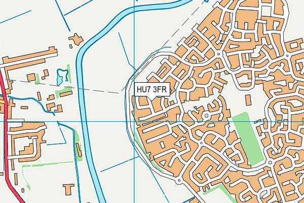 HU7 3FR map - OS VectorMap District (Ordnance Survey)