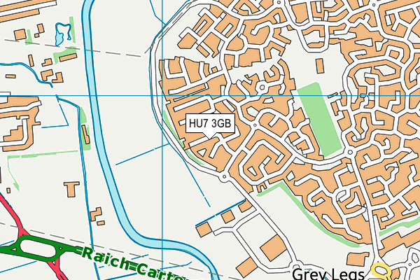 HU7 3GB map - OS VectorMap District (Ordnance Survey)