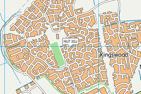 HU7 3GJ map - OS VectorMap District (Ordnance Survey)