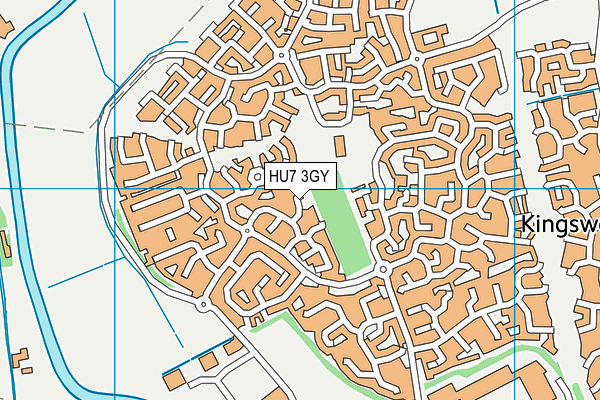 HU7 3GY map - OS VectorMap District (Ordnance Survey)