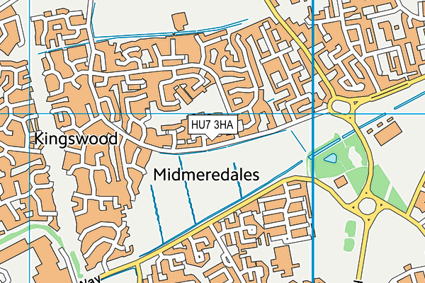 HU7 3HA map - OS VectorMap District (Ordnance Survey)