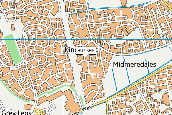 HU7 3HP map - OS VectorMap District (Ordnance Survey)