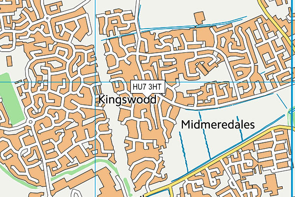 HU7 3HT map - OS VectorMap District (Ordnance Survey)