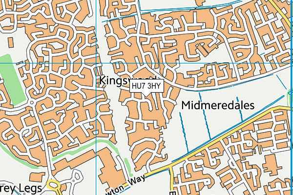 HU7 3HY map - OS VectorMap District (Ordnance Survey)