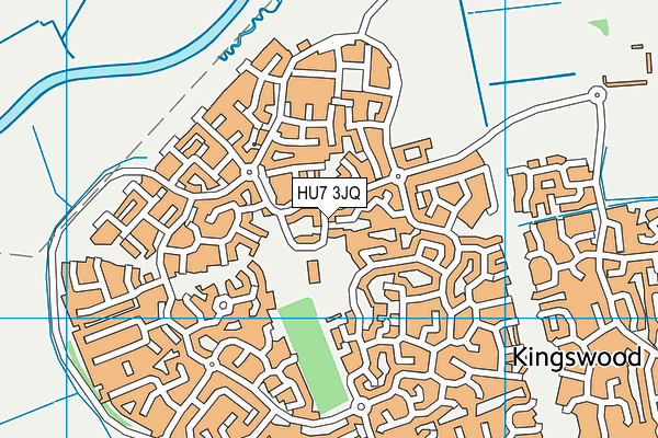 HU7 3JQ map - OS VectorMap District (Ordnance Survey)
