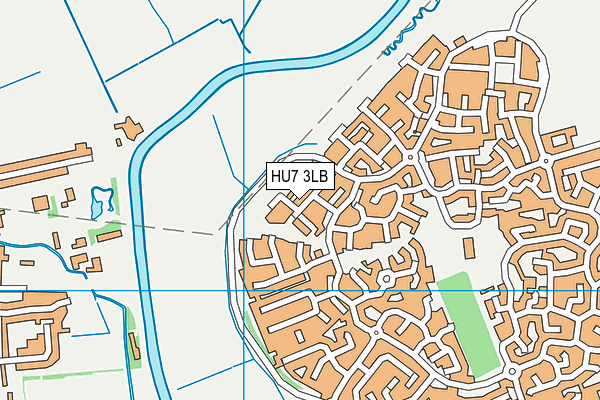 HU7 3LB map - OS VectorMap District (Ordnance Survey)