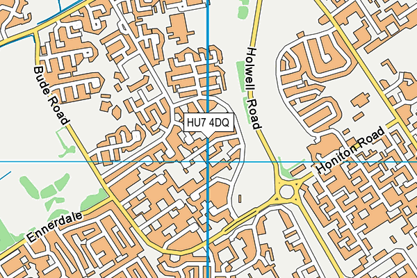 HU7 4DQ map - OS VectorMap District (Ordnance Survey)