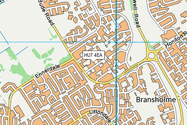 HU7 4EA map - OS VectorMap District (Ordnance Survey)