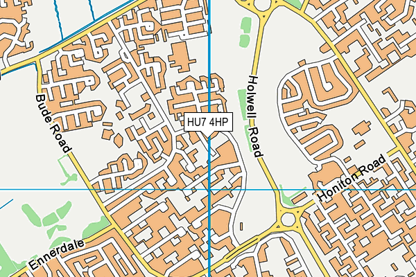 HU7 4HP map - OS VectorMap District (Ordnance Survey)