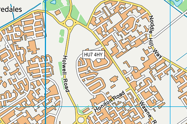 HU7 4HY map - OS VectorMap District (Ordnance Survey)