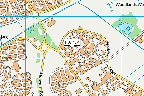 HU7 4LP map - OS VectorMap District (Ordnance Survey)