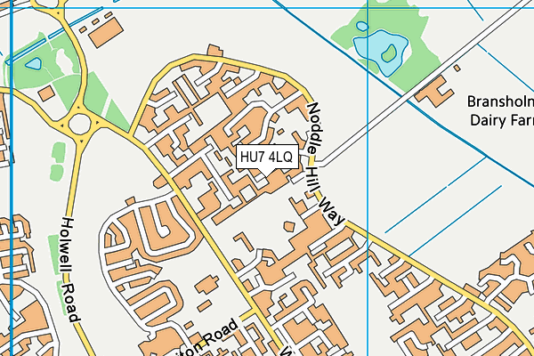 HU7 4LQ map - OS VectorMap District (Ordnance Survey)