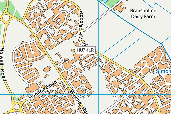 HU7 4LR map - OS VectorMap District (Ordnance Survey)
