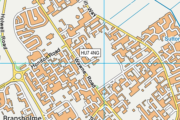 HU7 4NG map - OS VectorMap District (Ordnance Survey)