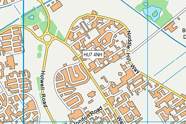 HU7 4NH map - OS VectorMap District (Ordnance Survey)