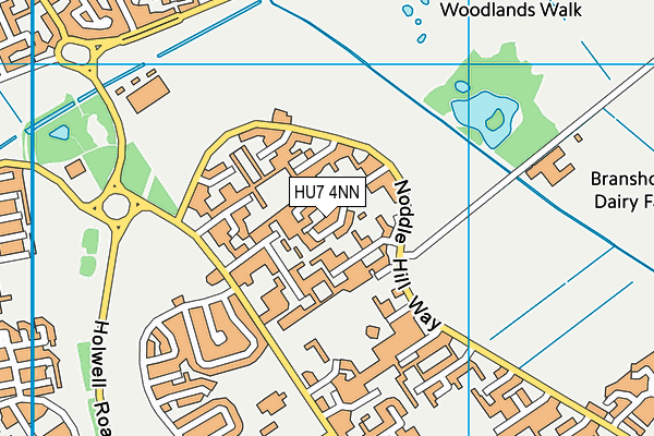 HU7 4NN map - OS VectorMap District (Ordnance Survey)