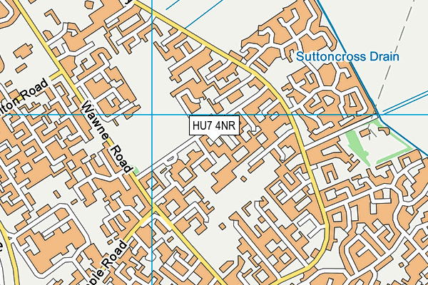 HU7 4NR map - OS VectorMap District (Ordnance Survey)