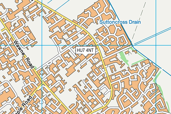 HU7 4NT map - OS VectorMap District (Ordnance Survey)
