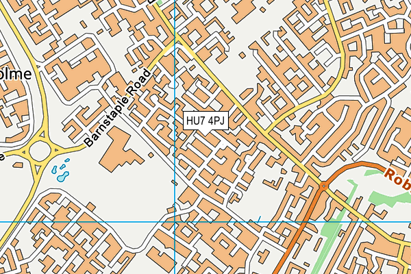 HU7 4PJ map - OS VectorMap District (Ordnance Survey)