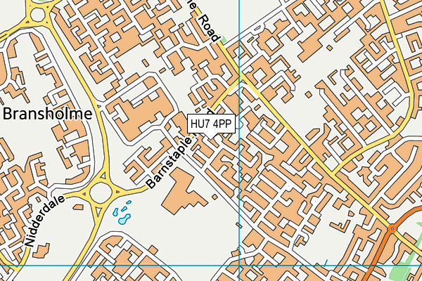 HU7 4PP map - OS VectorMap District (Ordnance Survey)