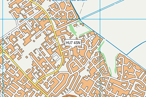HU7 4SN map - OS VectorMap District (Ordnance Survey)