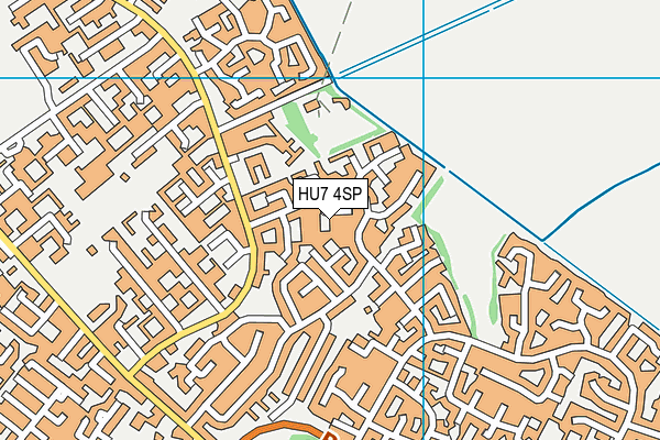 HU7 4SP map - OS VectorMap District (Ordnance Survey)