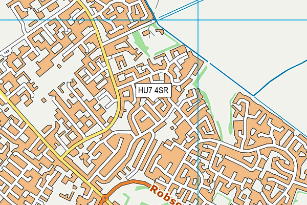 HU7 4SR map - OS VectorMap District (Ordnance Survey)