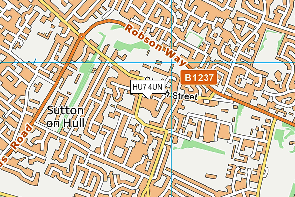 HU7 4UN map - OS VectorMap District (Ordnance Survey)