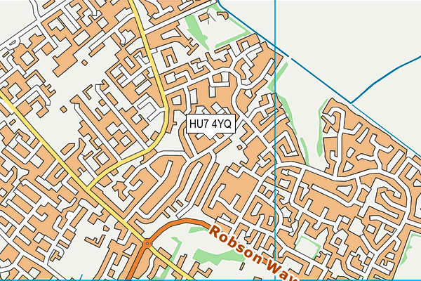 HU7 4YQ map - OS VectorMap District (Ordnance Survey)